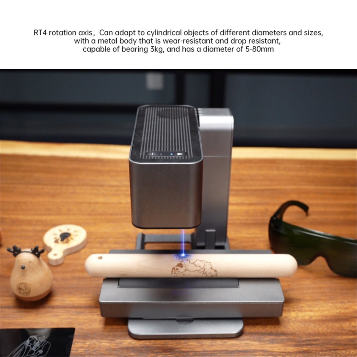 Rotary Axis Laser Engraver - Oś obrotowa R4 do laserowej maszyny