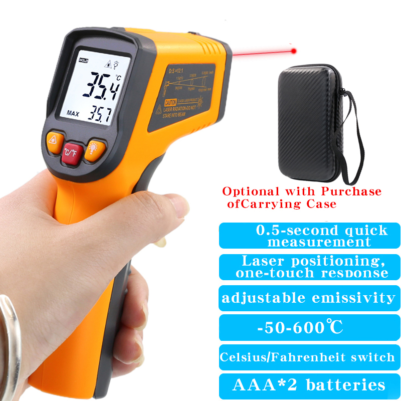 Industrial Laser Thermometer - Termometr na podczerwień NJTY, przemysłowy, precyzyjny