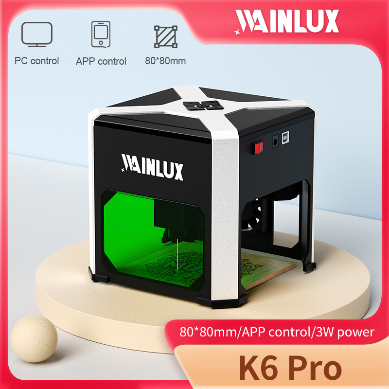 Industrial Laser Solutions - Wainlux grawer laserowy K6 znak frez