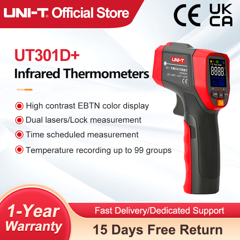 Industrial Laser Thermometer - UNI-T cyfrowy termometr na podczerwień UT303D