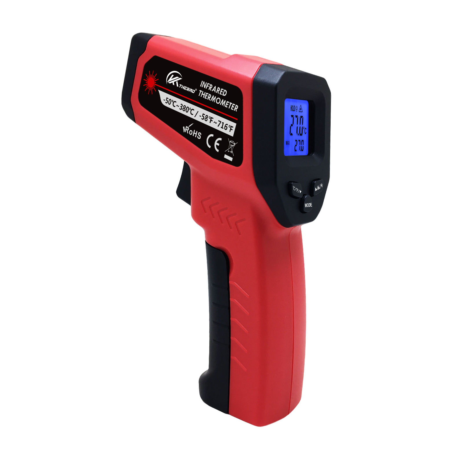Industrial Laser Thermometer - Termometr elektroniczny przemysłowy LCD bezkontaktowy-50 ~