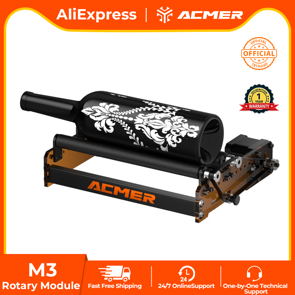 Rotary Axis Laser Engraver - ACMER M3 Laserowy wałek obrotowy 360