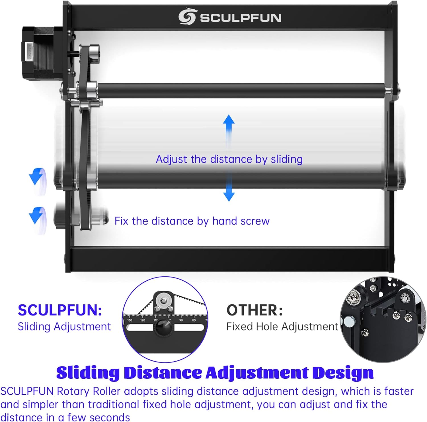 SCULPFUN Laserowy wałek obroto – Rotary Axis Laser Engraver recenzja i cena