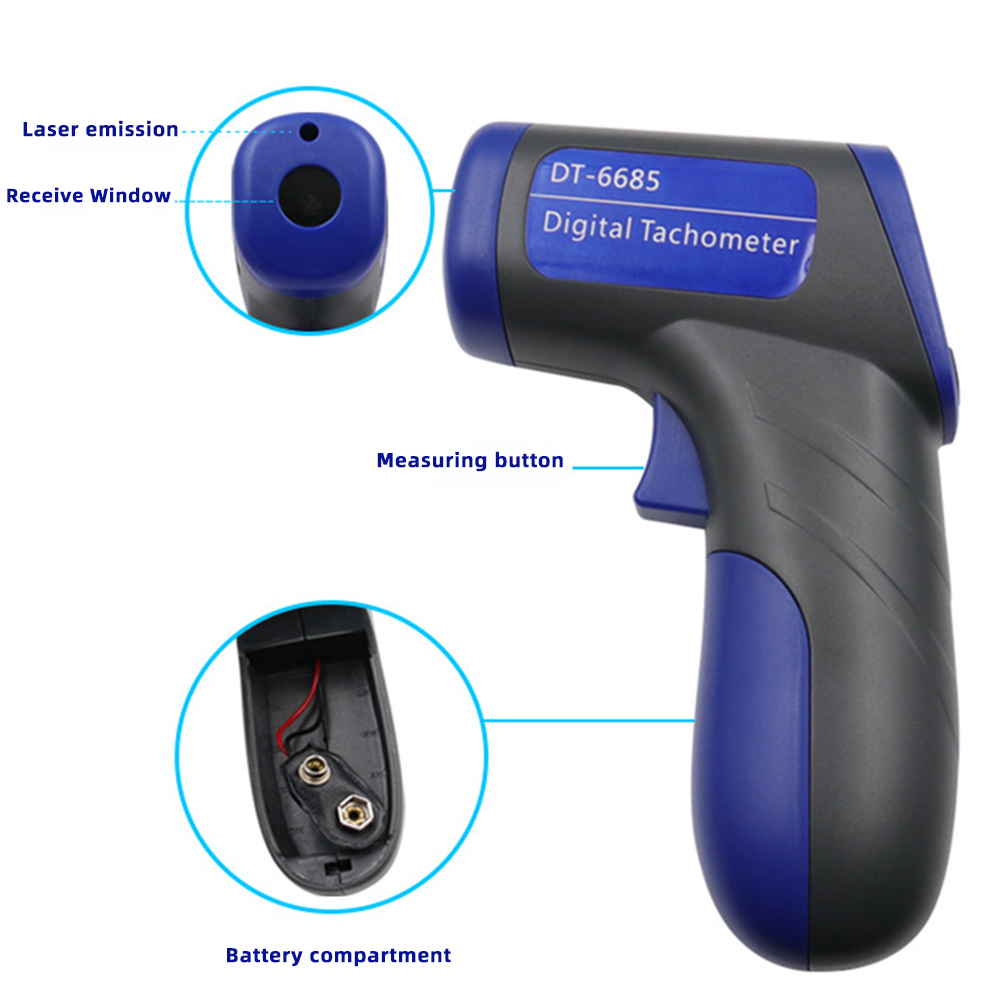 Bezdotykowe lasery na podczerw – Industrial Laser Tachometer recenzja i cena