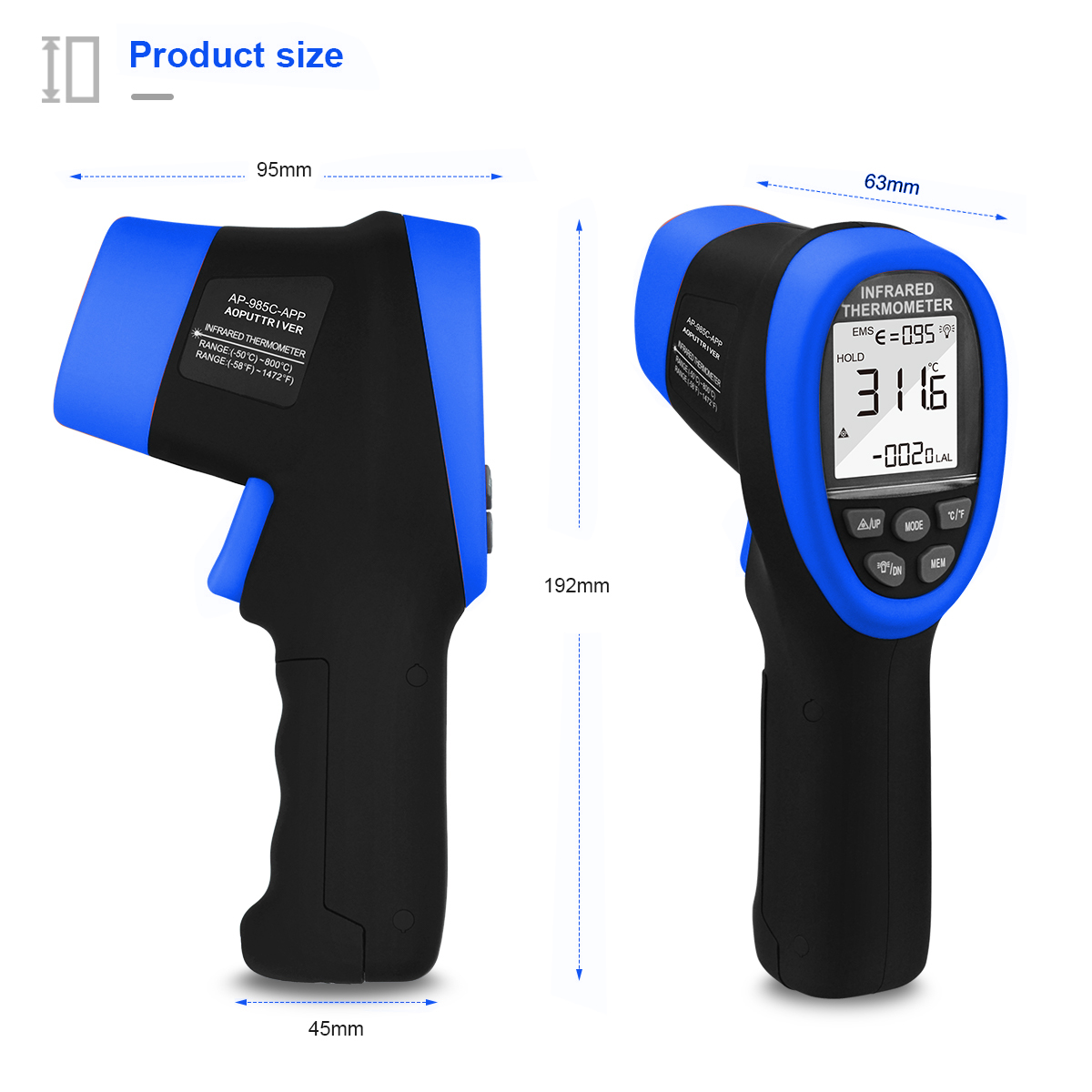Termometr na podczerwień HoldP – Industrial Laser Thermometer recenzja i cena