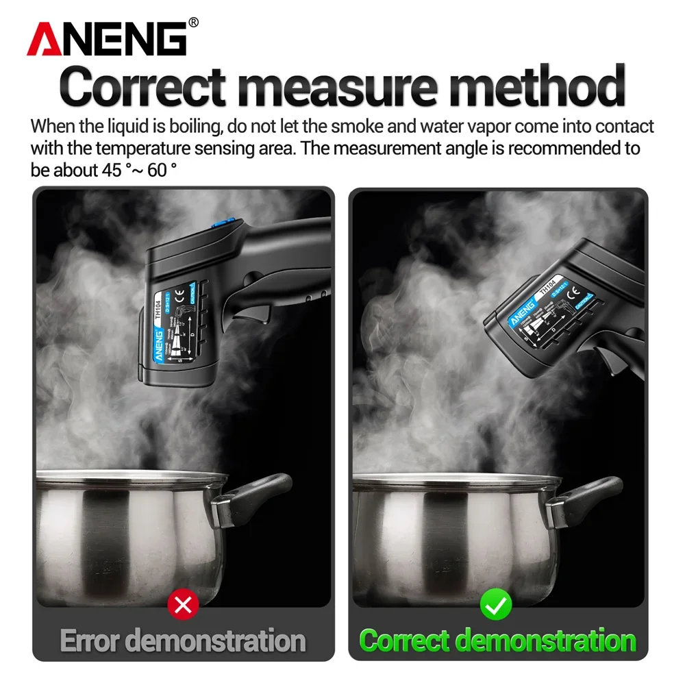 ANENG TH104 Ręczny termometr n – Industrial Laser Thermometer recenzja i cena