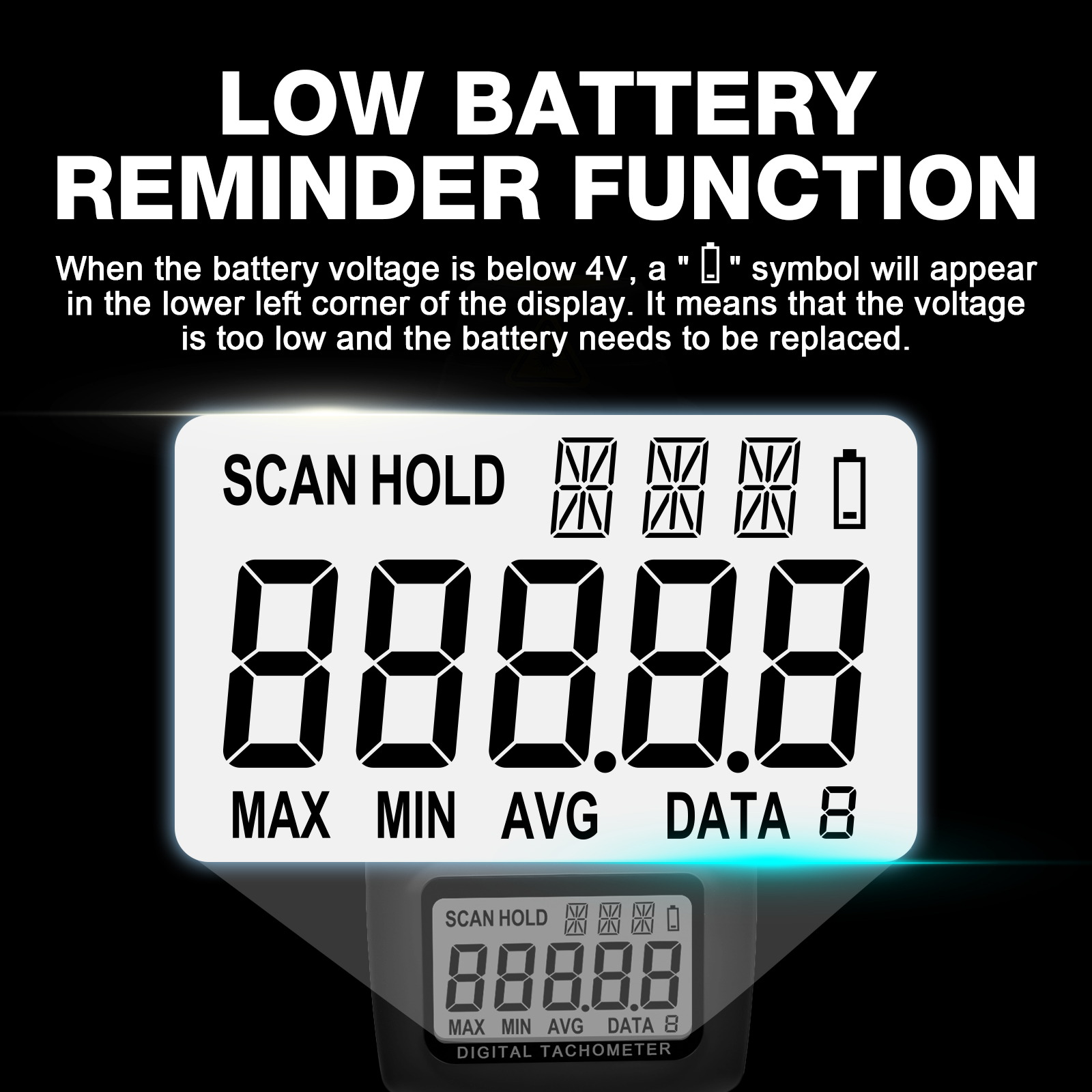Cyfrowy tachometr HP-9236C, mi – Industrial Laser Tachometer recenzja i cena