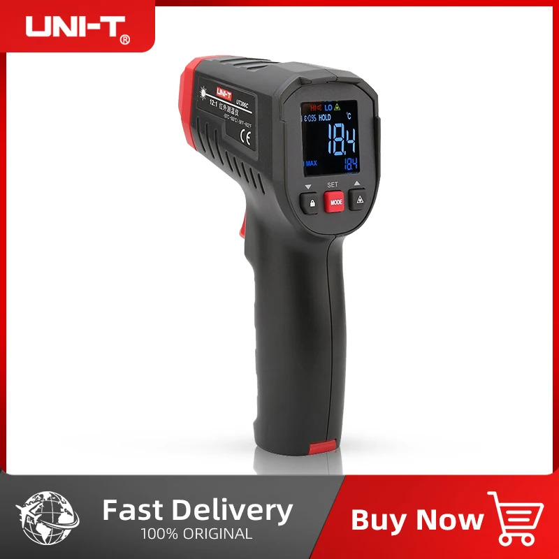 Termometr cyfrowy UNI-T bezkon – Industrial Laser Thermometer recenzja i cena