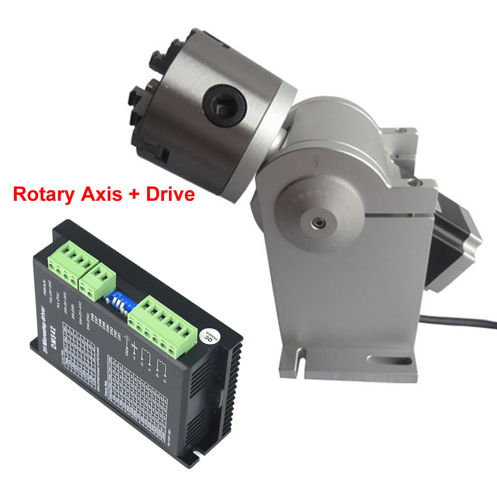 3-szczękowy uchwyt obrotowy 80 – Rotary Axis Laser Engraver recenzja i cena